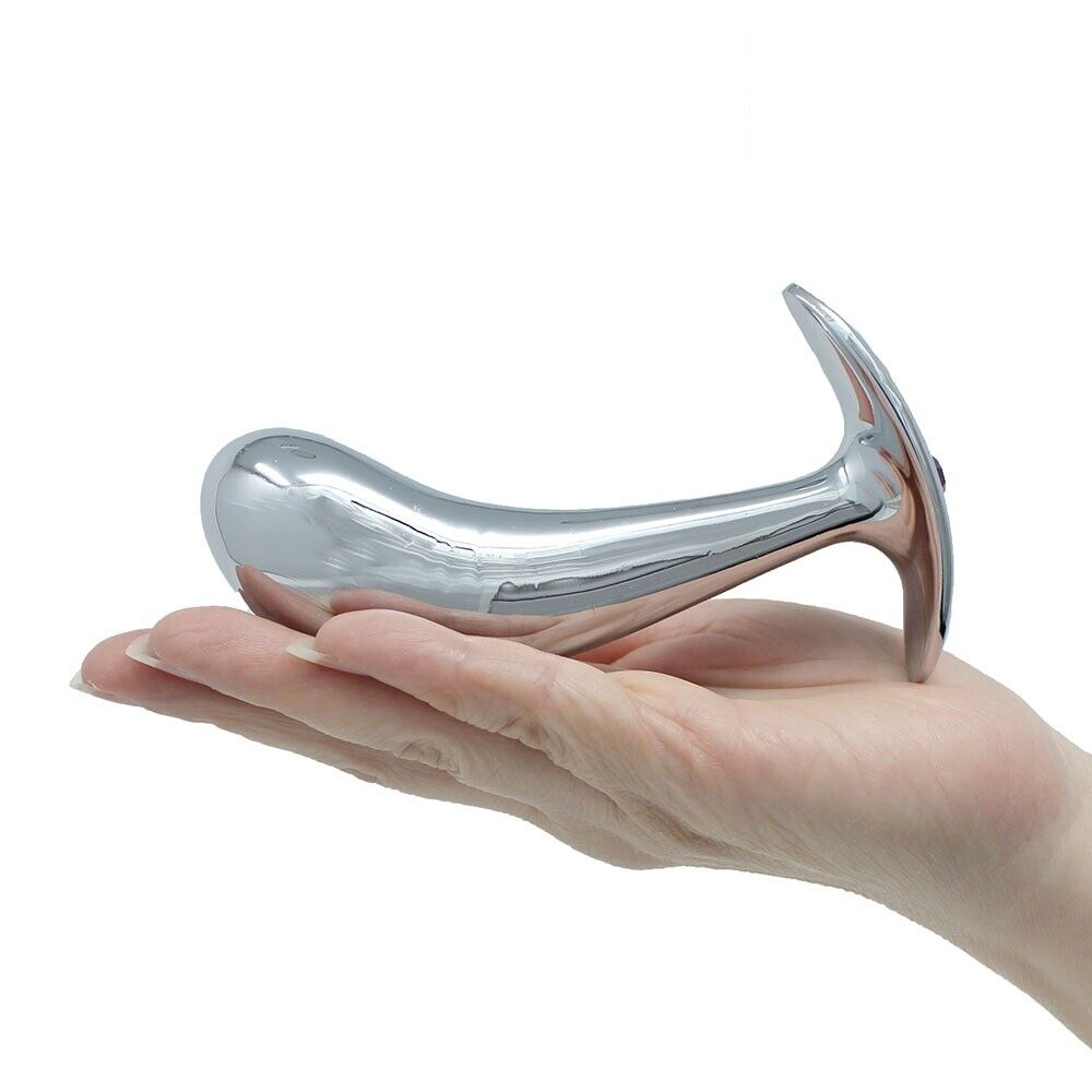 Metal Steel P-spot Anal Probe Butt Plug Male Orgasm Prostate Massager Stimulator