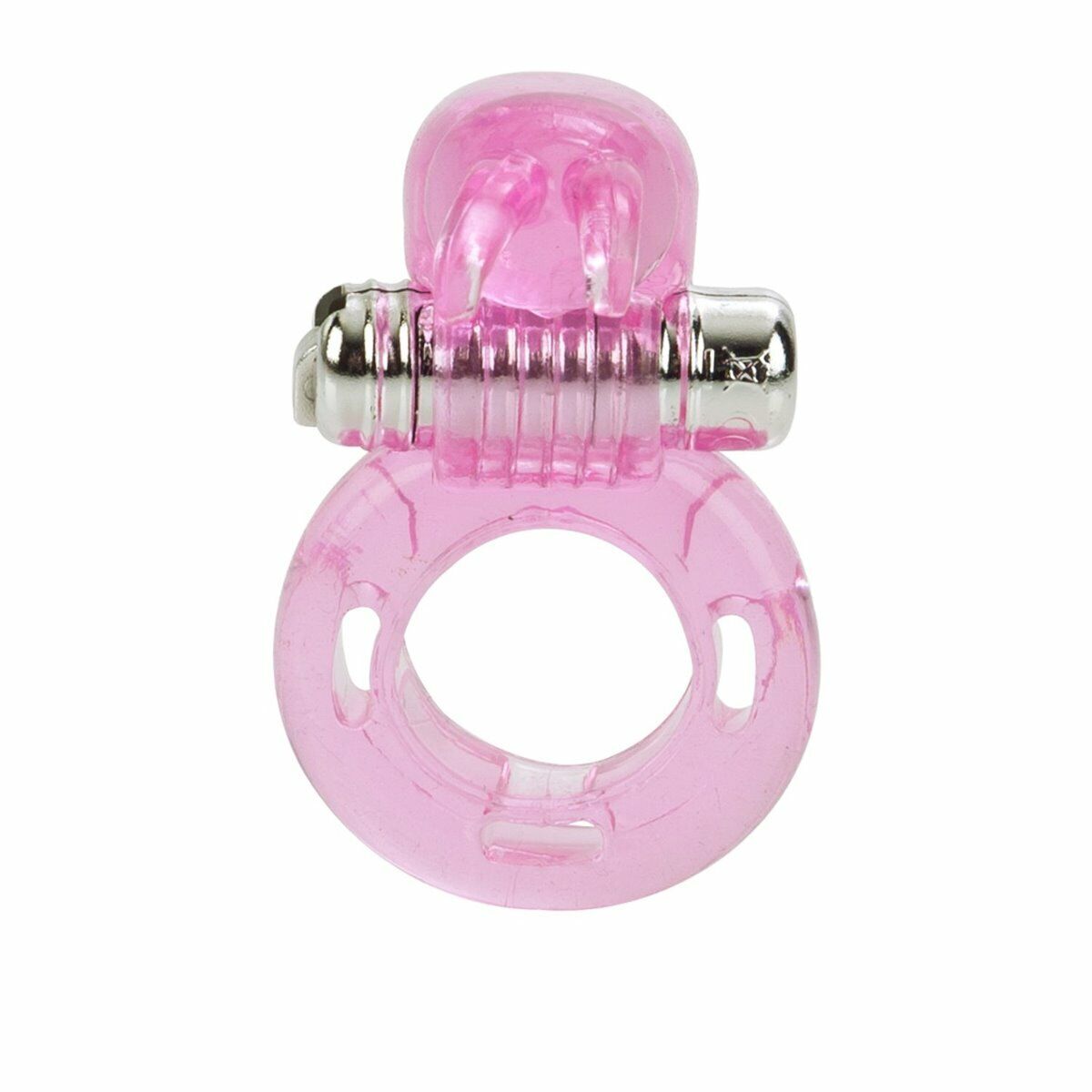 Basic Essentials Butterfly Enhancer Vibrating Penis Cock Ring Reusable Sex Toy