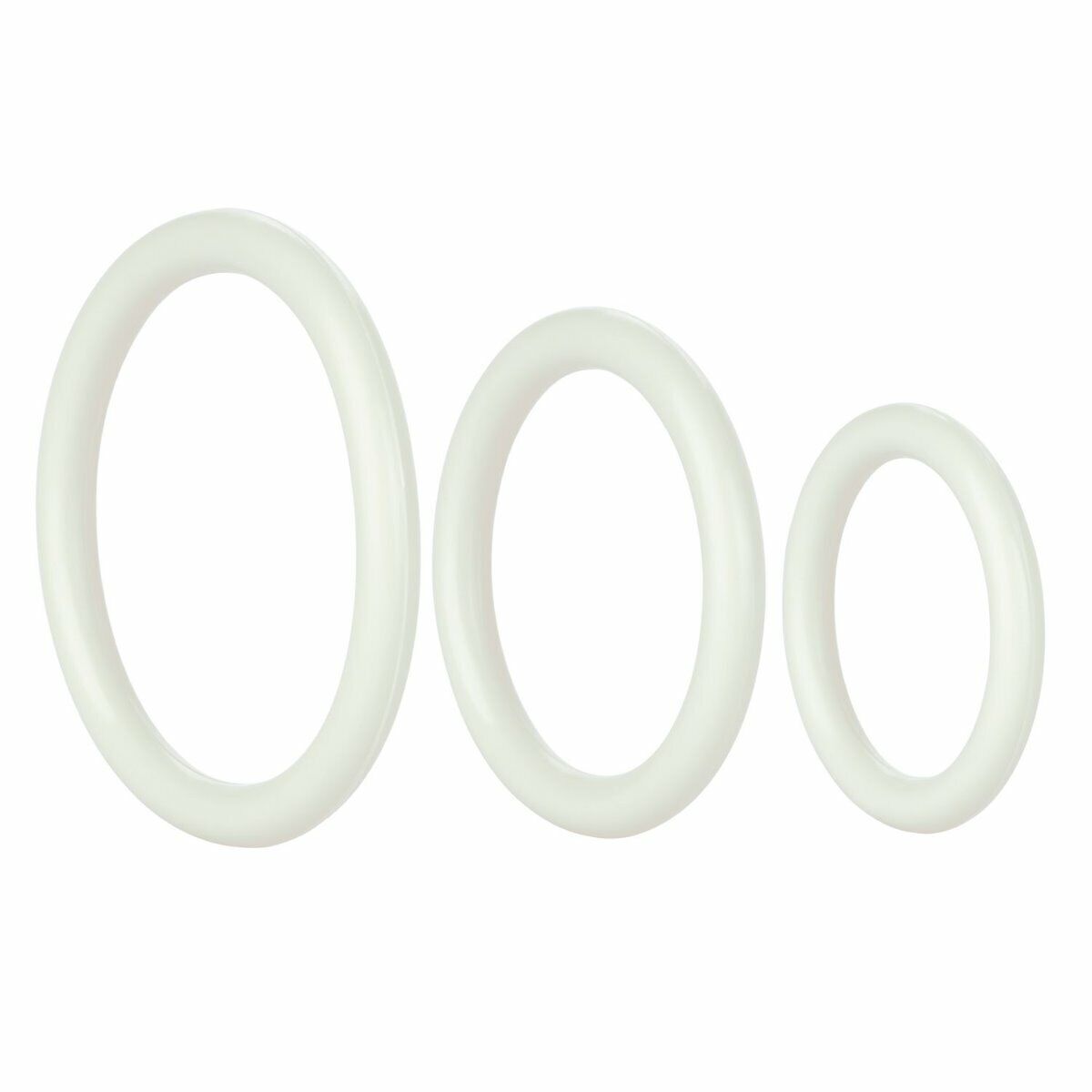 Stretchy Tri-Rings 3 Glow in the Dark Penis Enhancer Cock Rings Set of 3