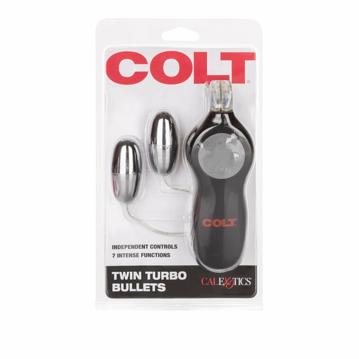 Colt 7 Function Twin Turbo Bullets Egg Vibe Climax Orgasm Clit Vibrator Sex Toy