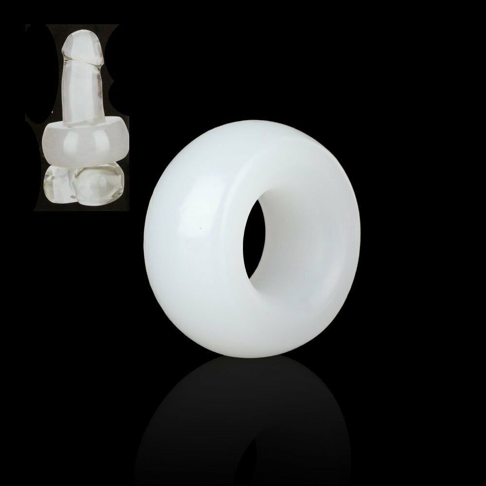 Thick Silicone Donut Penis Cock Ring Thrusting Buffer Bumper Stopper Ring