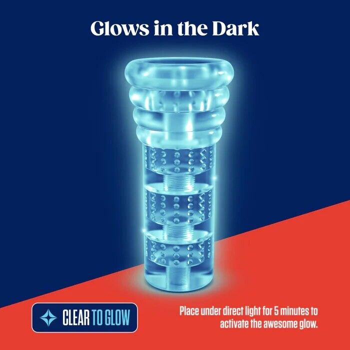 Glow in the Dark Self-Lubricating Cock Stroker Masturbator Masturbation Sleeve