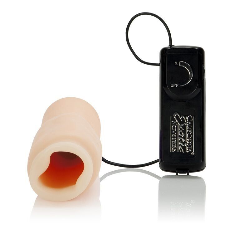 Vibrating Oro Stimulator Penis Sleeve Oral Sex Cock Stroker Male Masturbator