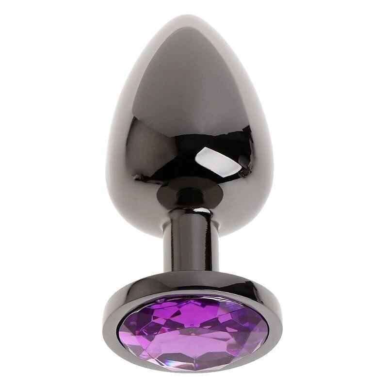 Purple Gem Anal Butt Plug Anal Play Sex-toys for Men Women Couples