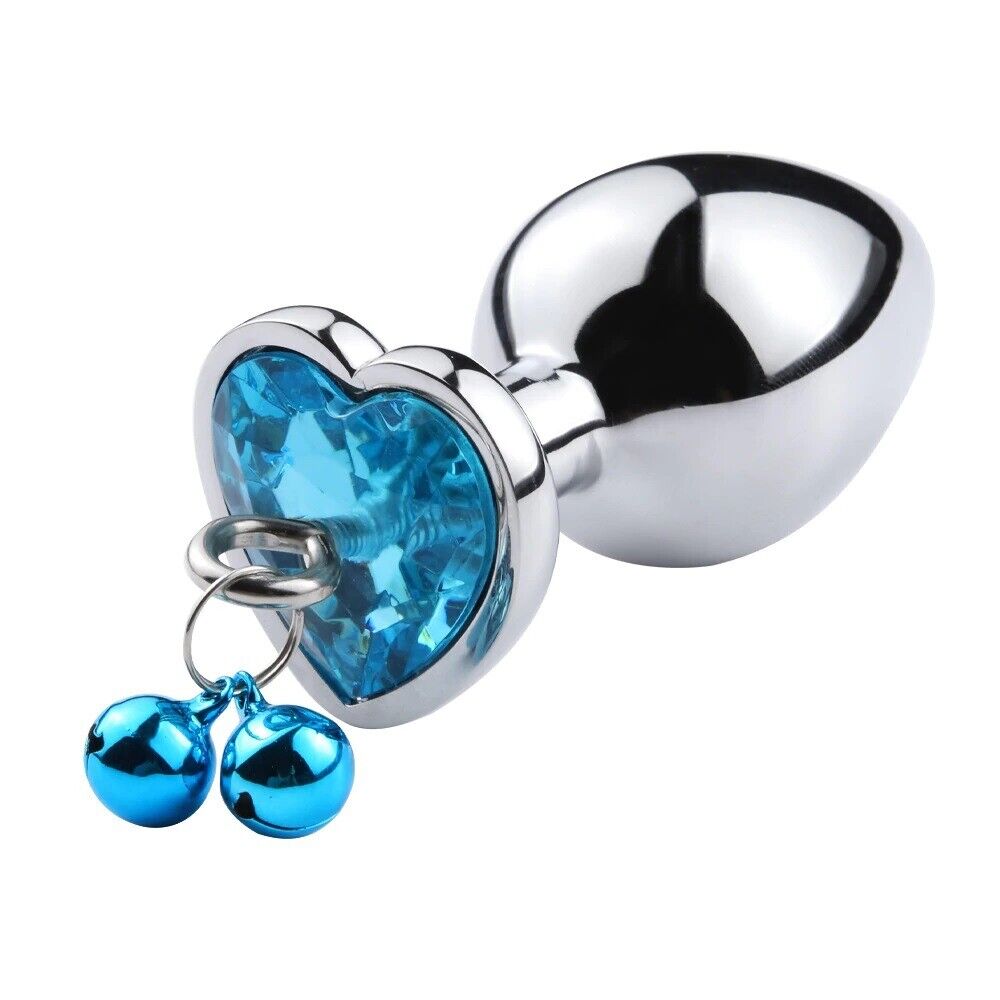 Metal Jewel Butt Plug Bells Chain Anal Trainer Sex Toys for Men Women Couples