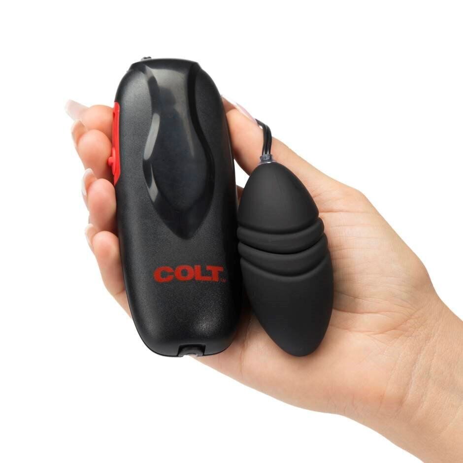 Vibrating COLT Turbo Black Bullet Discreet Beginner Sex Toy Egg Vibrator Vibe