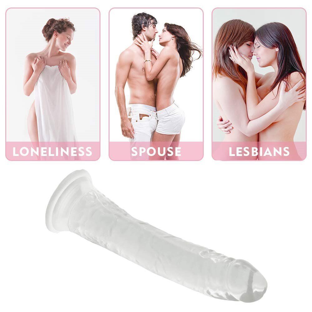 Flexible Realsitic G-spot Anal Dildo Dong Attachment for Strap-on Harness