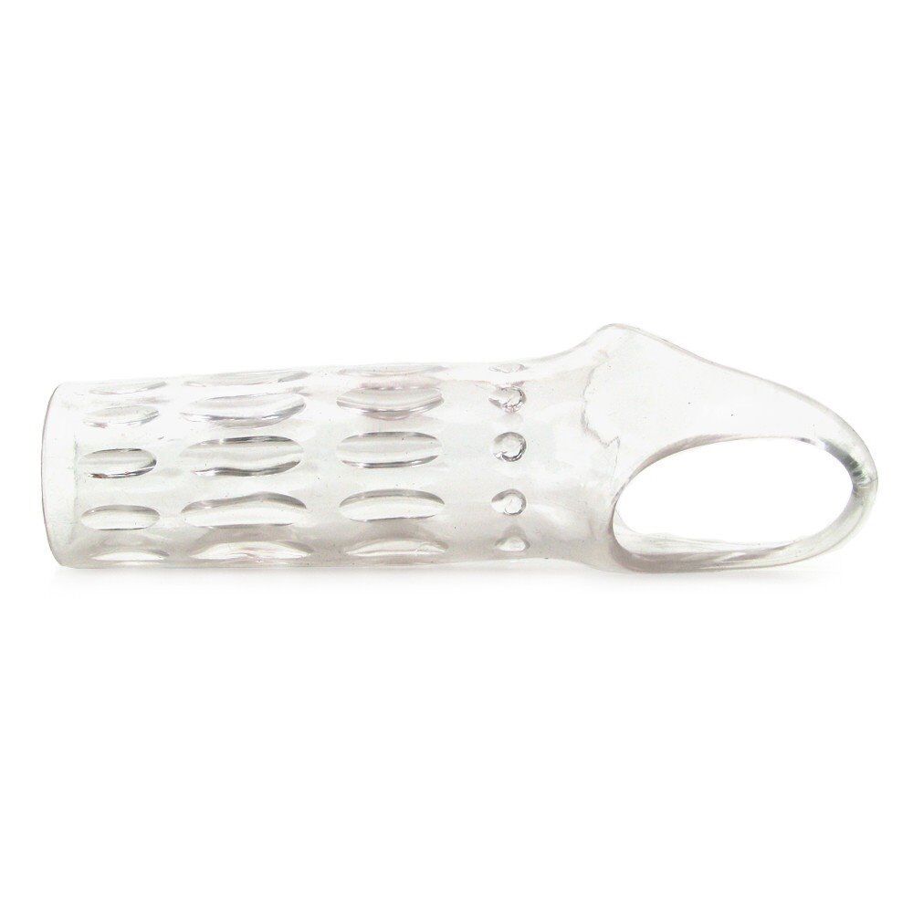 Male Performance Girth Enhancer Studded Penis Sleeve Sheath Cock Ring Cage