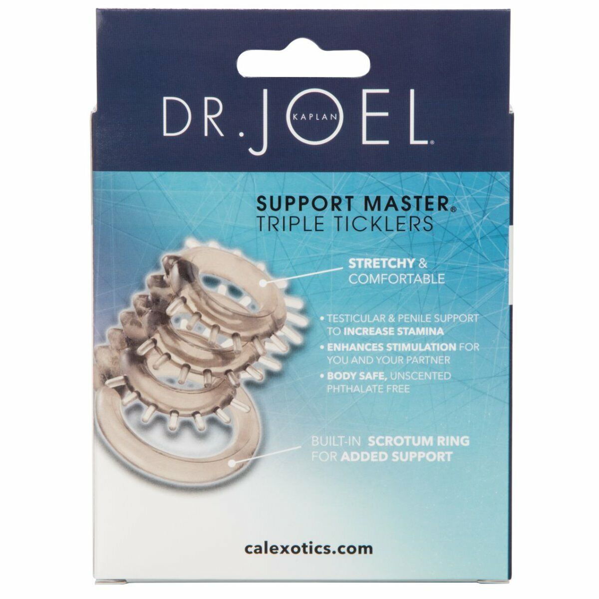 Dr Joel Kaplan Support Master Triple Tickler Penis Erection Enhancer Cock Ring