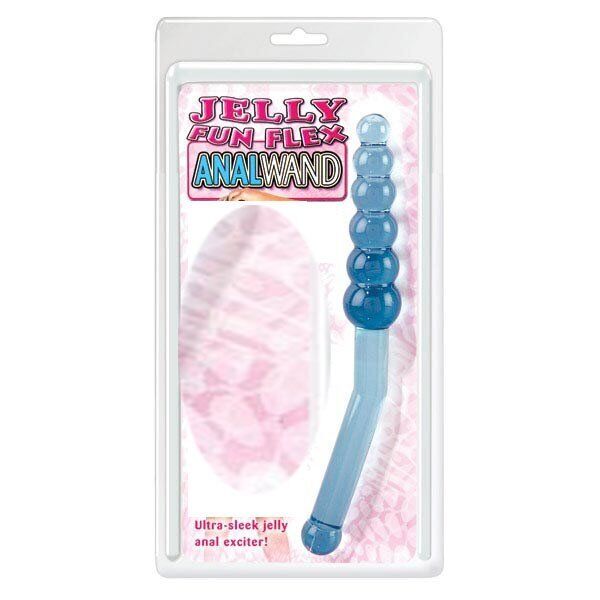 Jelly Anal Wand Probe Flexible Bendable Anal Sex Toy Dildo Butt Plug Beads