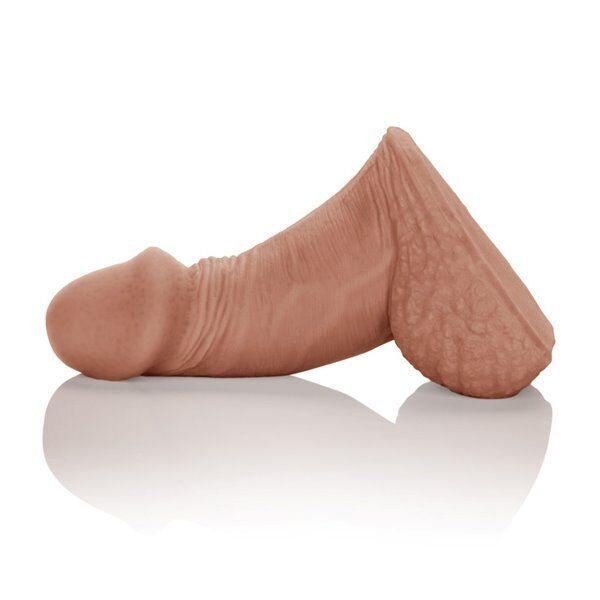 Black Packer Gear Packing Penis 4" Realistic Dildo Cock for Packing