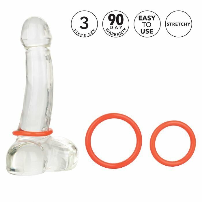 3 Size Rubber Male Penis Erection Keeper Enhancer Prolong Delay Cock Ring S M L