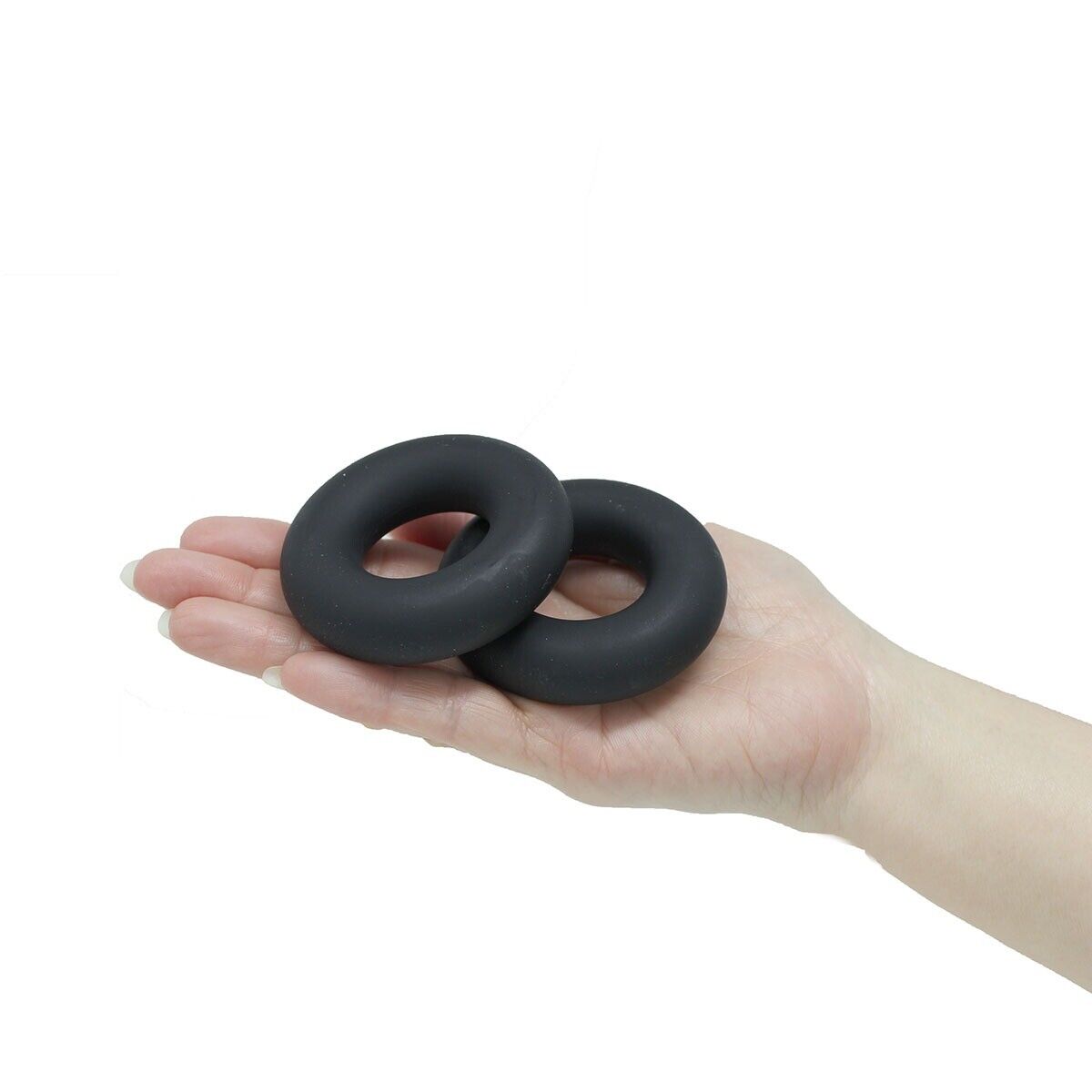 2 Stretchy Silicone Male Penis Enhancer Prolong Delay Sex Cock Ring for Men