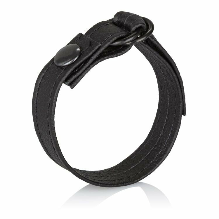 Adjustable Leather Cinch Cock Ring Male Penis Erection Enhancer Prolong Delay