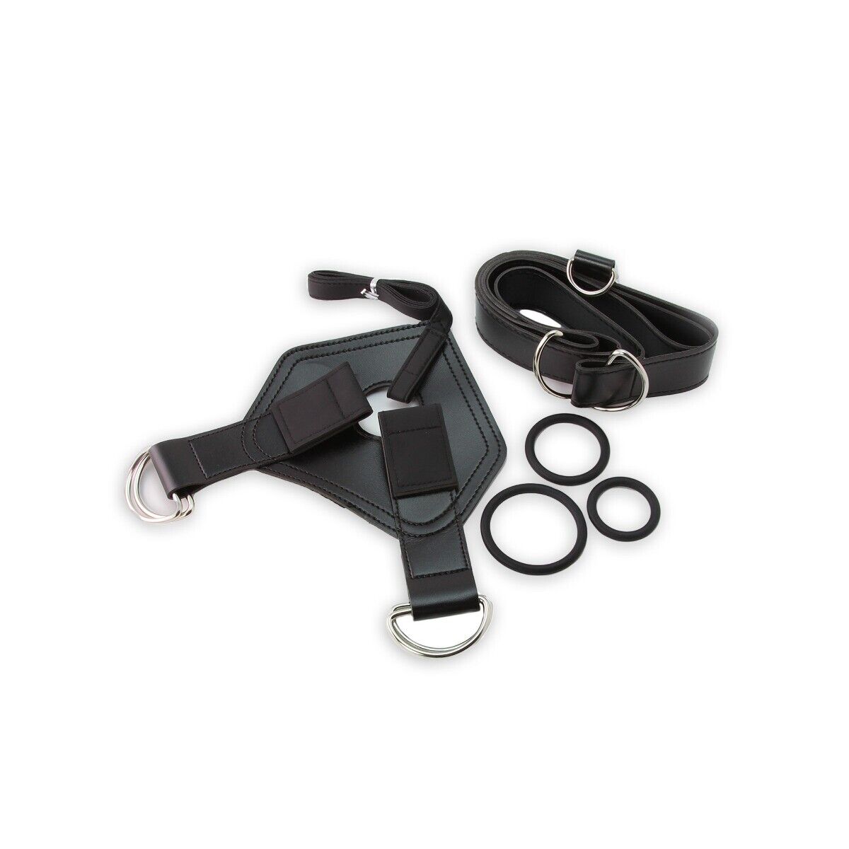 Adjustable Faux Leather Strap On Strap-on Harness Anal Pegging Sex Toy