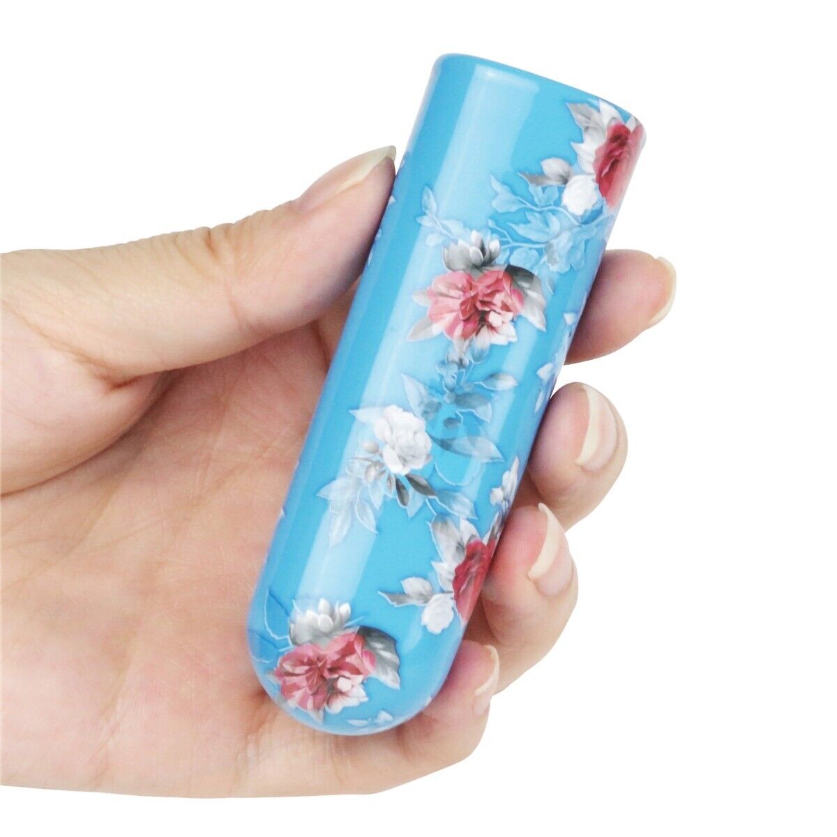 Flower Pattern Rechargeable Power Bullet Vibrator Sex Toys for Women