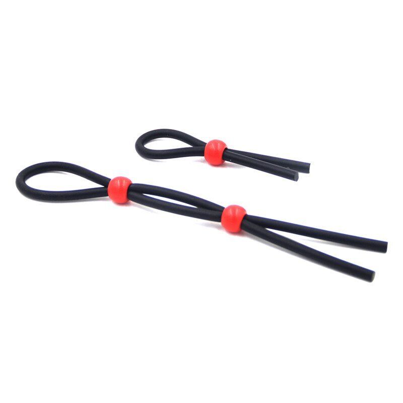 Stretchy Adjustable Silicone Lasso Penis Cock Ring Set of 3 Male Enhancer