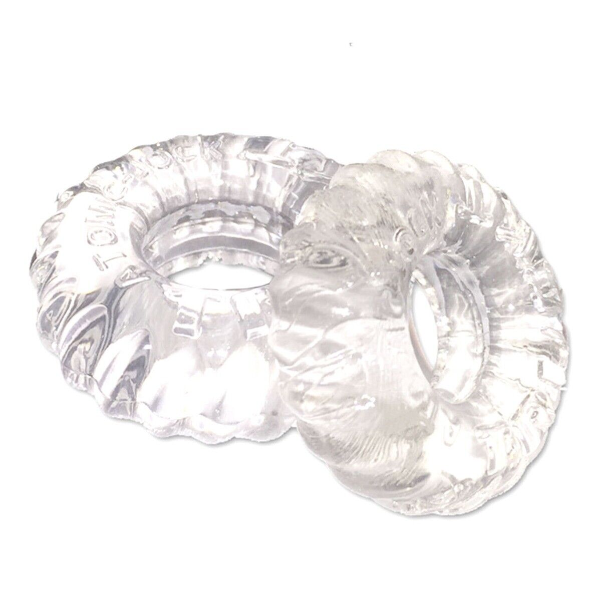 OxBalls Atomic Jock Truckt 2-Pack Clear Penis Cock & Ball Ring Enhancer Sex Toy