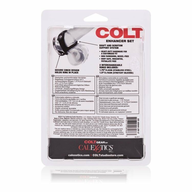 Colt Penis Cock Balls Ring Male Erection Enhancer Set Sex-toys for Men