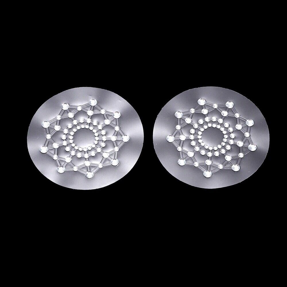 Sexy Self Adhesive Rhinestone Breast Nipple Pasties Sticker Cover Body Jewelry