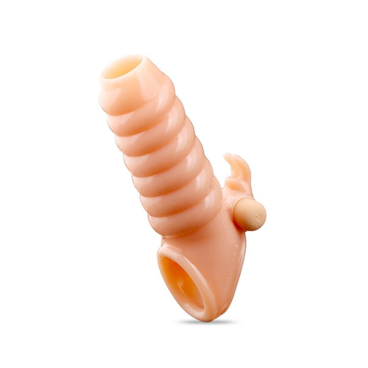 Vibrating Penis Enhancer Enlarger Sheath Extension Sleeve Sex-toy for Men Couple