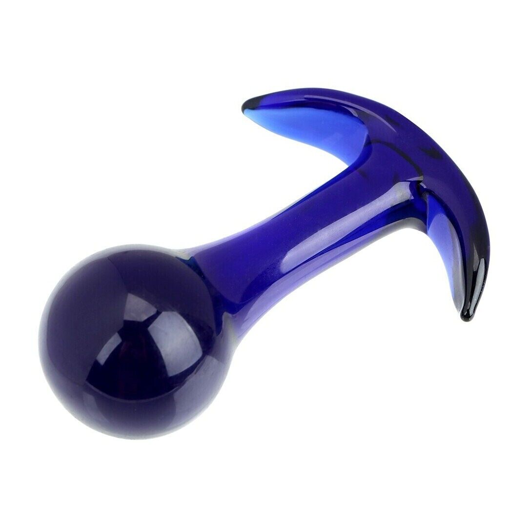 Glass Round Anal Butt Plug Dildo Beginner Anal Trainer Sex Toys