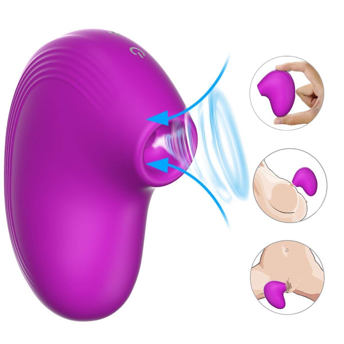 Silicone Focused Clitoral Stimulator Air Sucking Vibrator Sex Toys for Women