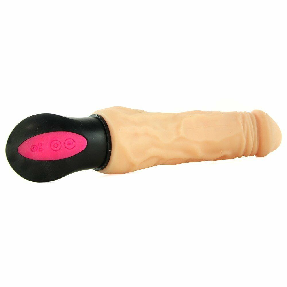 Rechargeable Vibrating Warming Realistic G-spot Anal Dildo Vibe Vibrator Sex-toy