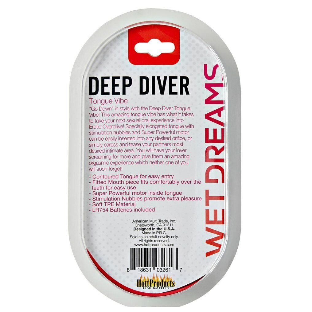 Deep Diver Vibrating Tongue Oral Sex Enhancer Blow Job G-Spot Clit Vibrator