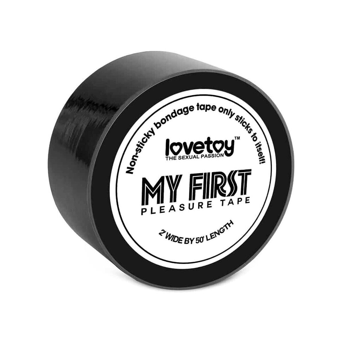 Non Sticky Self-adhesive Black Bondage Tape Fetish SM Sex Toy