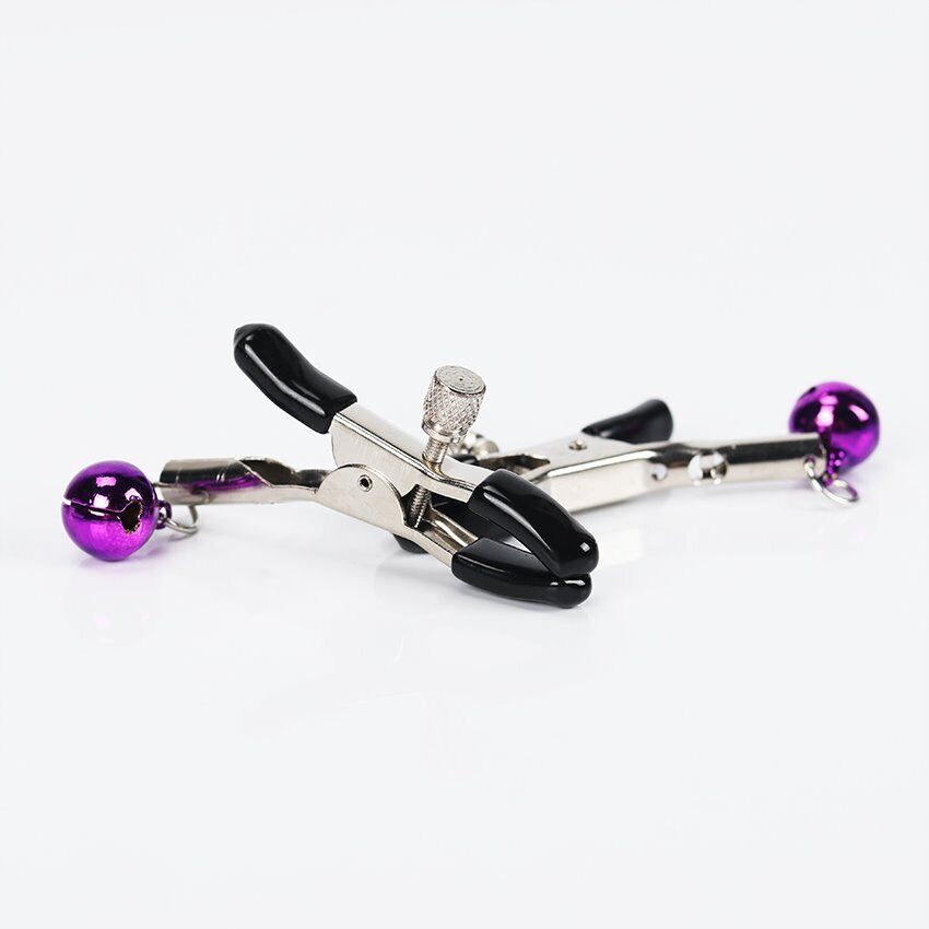 Fetish Nipple Clamps with Bells SM Bondage Role Play Sex Toys for Couples