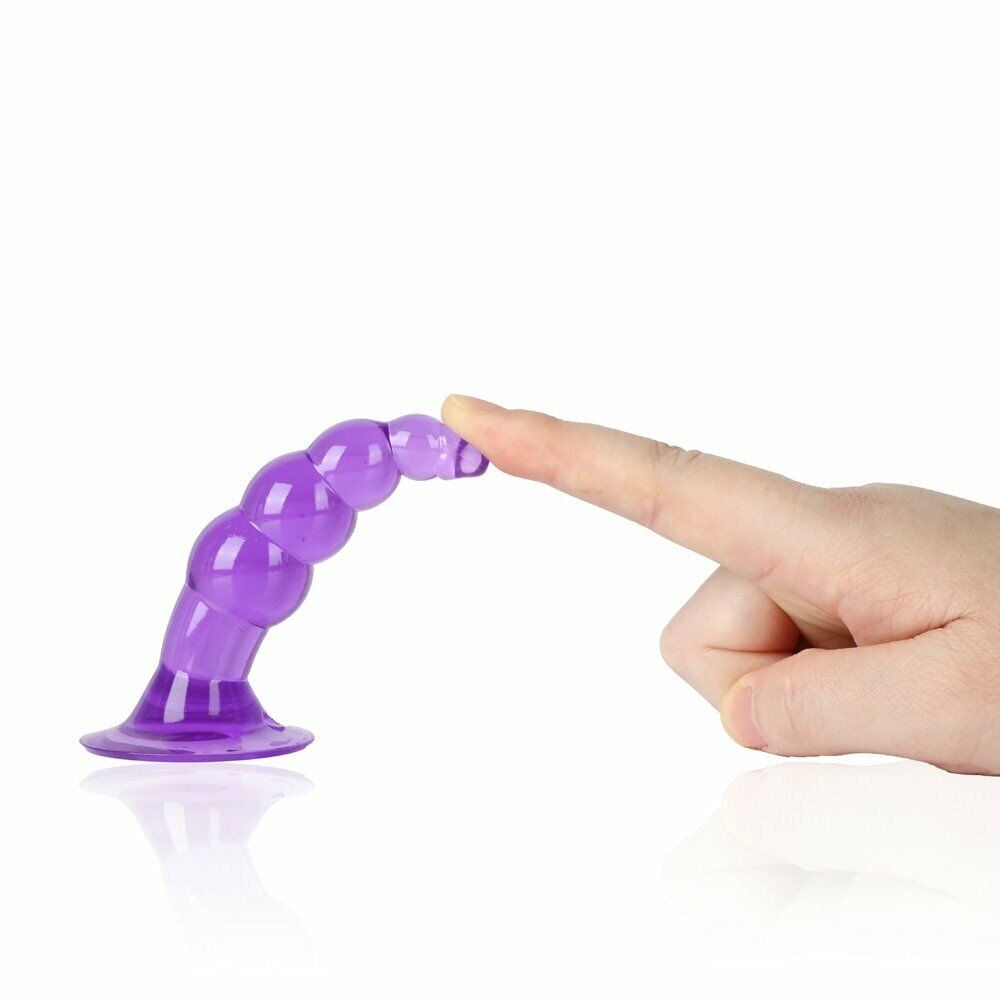 Soft Jelly Beginner Anal Beads Butt Plug Anal Sex Toys for Women Men Couples