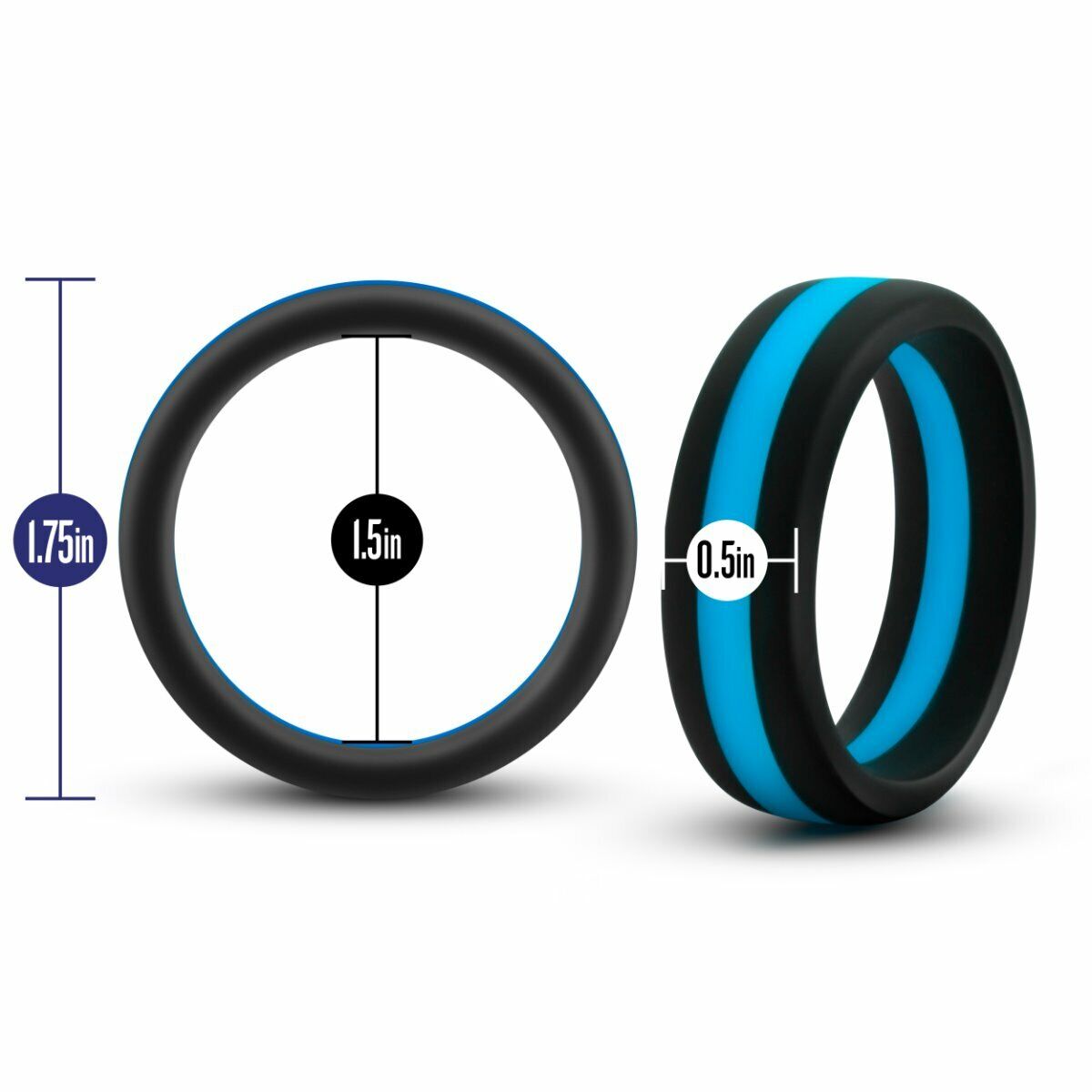 Silicone Male Penis Erection Enhancer Prolong Delay Cock Ring Sex Toys for Men