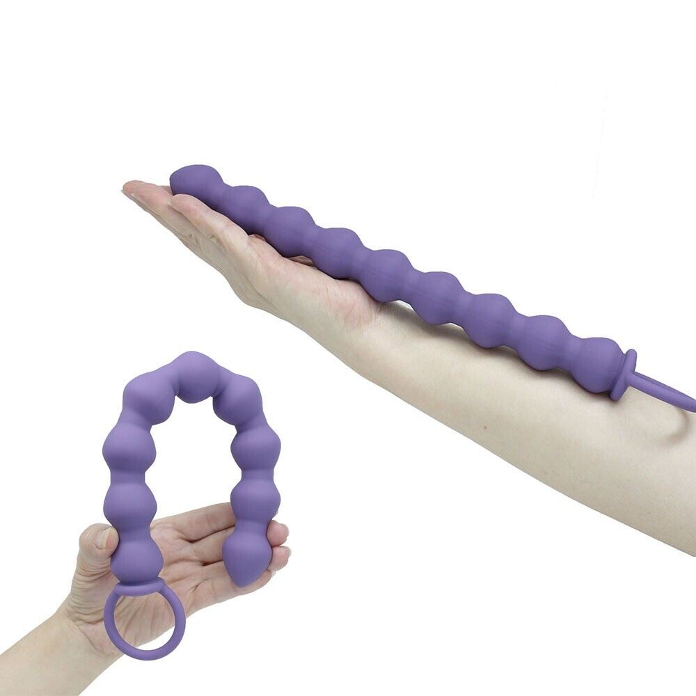 Silicone Bendable Flexible Large Anal Beads Butt Plug Anal Trainer Sex Toys