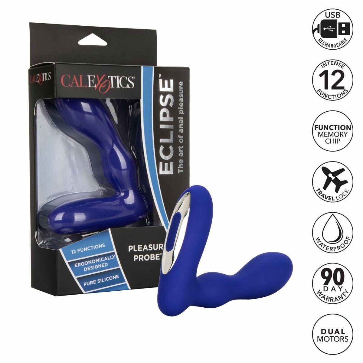 Rechargeable Silicone Wireless Gspot P-spot Anal Prostate Massager Vibe Vibrator