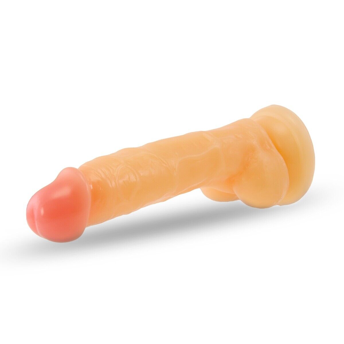 6.75" Beginner Realistic Cock and Balls Dildo Dong Hands-free Suction Cup