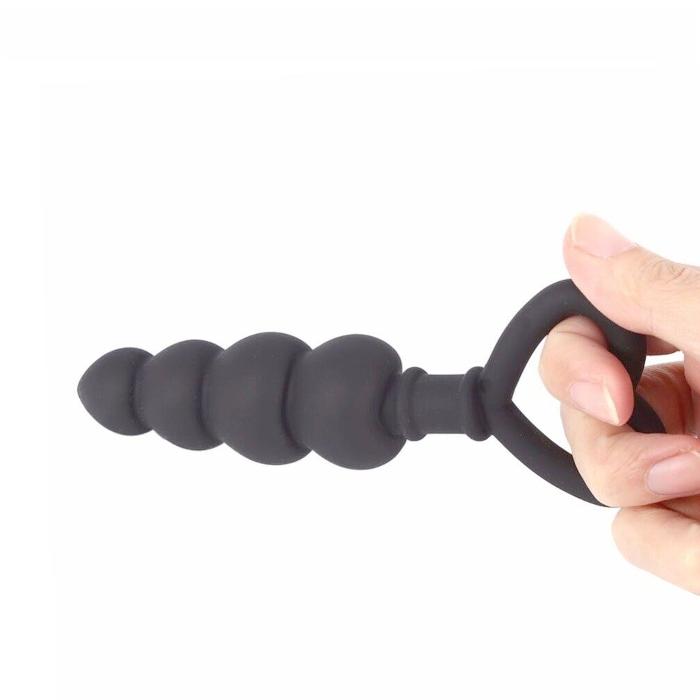 Silicone Graduated Anal Beads Butt Plug Beginner Anal Trainer Sex Toys