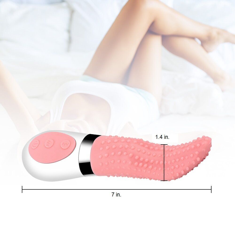 Licking Tongue Clit Nipple Vibrator Dual Bullet Vibe Sex-toys for Women Couples