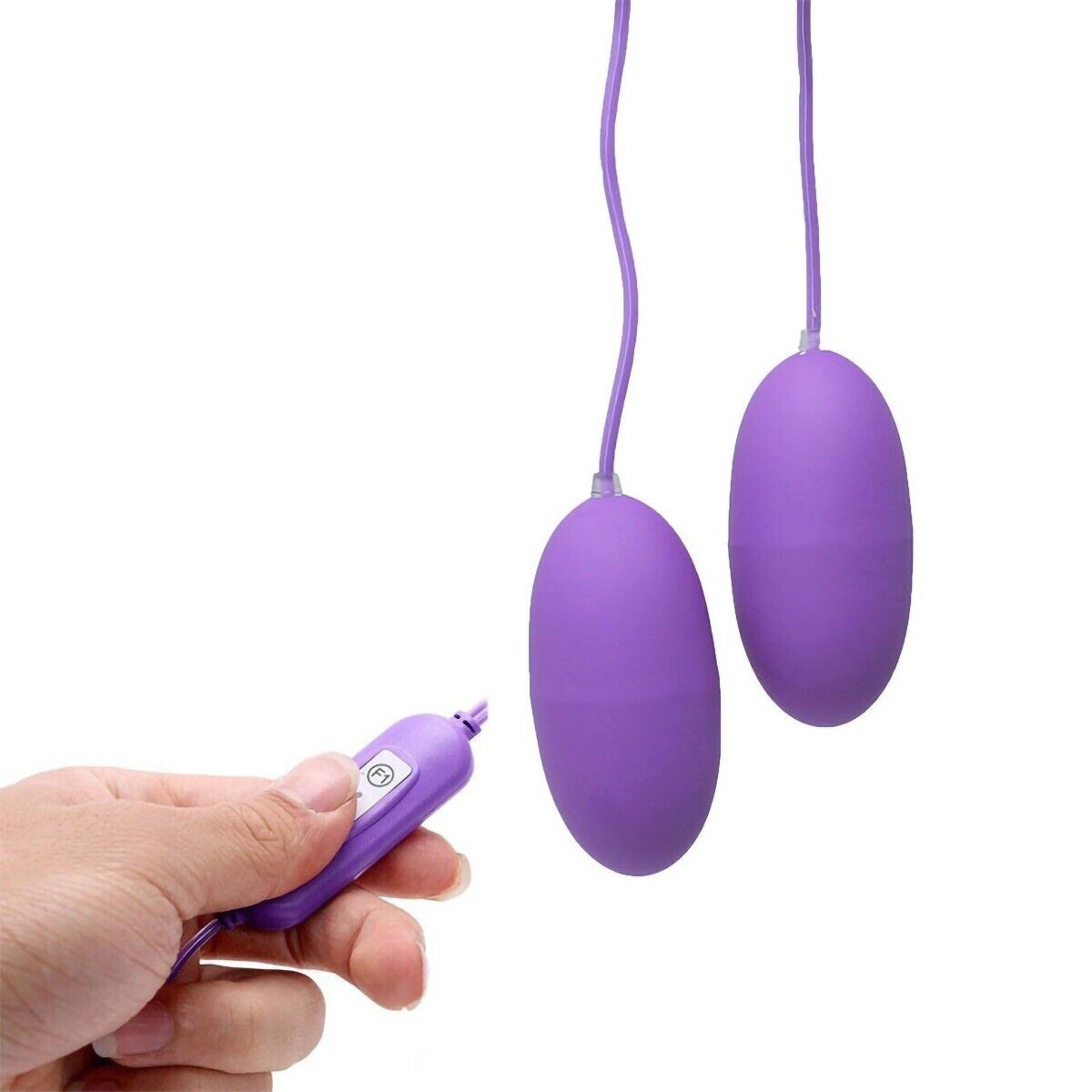 USB Powered Vibrating Double Dual Egg Bullet Clit Anal G-spot Vibe Vibrator