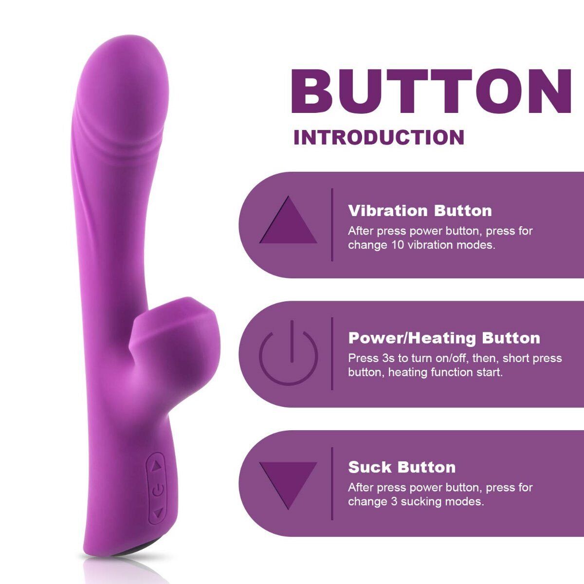 Rechargeable Clitoral Sucking Rabbit Vibrator Sex-toys for Women Couples