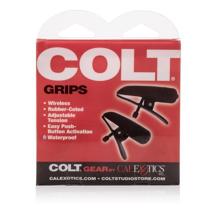 COLT Grips Vibrating Breast Nipple Clamps Vibe BDSM Fetish Bondage Sex Toy Play