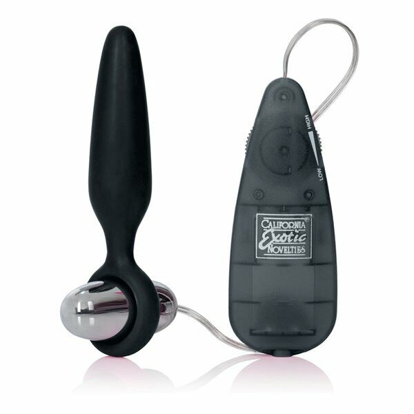 Silicone Vibrating Anal Beads Butt Plug Vibe Anal Trainer Sex Toy Kit