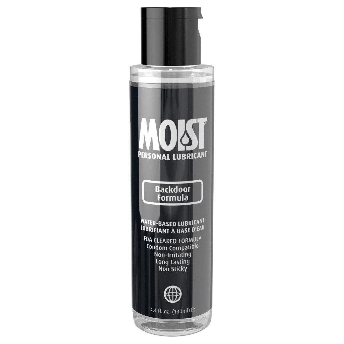 Moist Water-based H2O Premium & Backdoor Formula Personal Lubricant 4.4 fl. oz