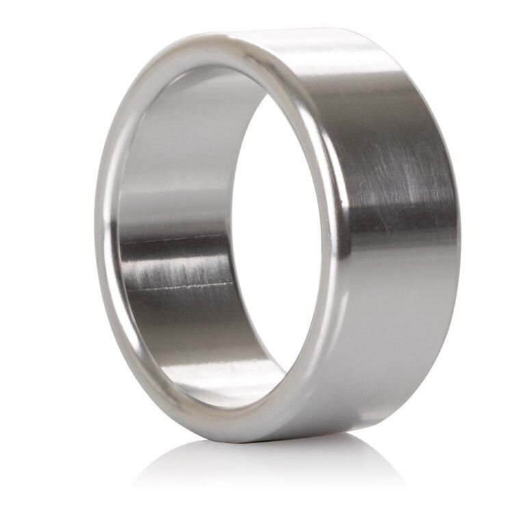 Smooth Seamless Metallic Aluminum Metal Penis Enhancer Cock Ring Band Medium