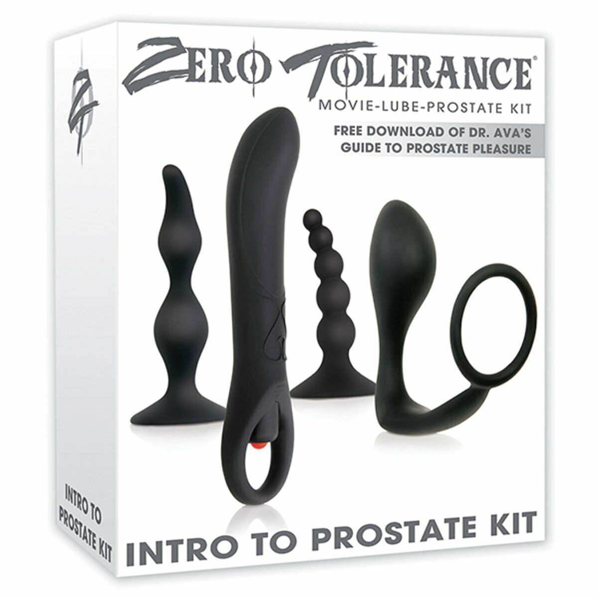 Zero Tolerance Intro to Prostate Massager Kit Stimulator Anal Butt Plug Vibe