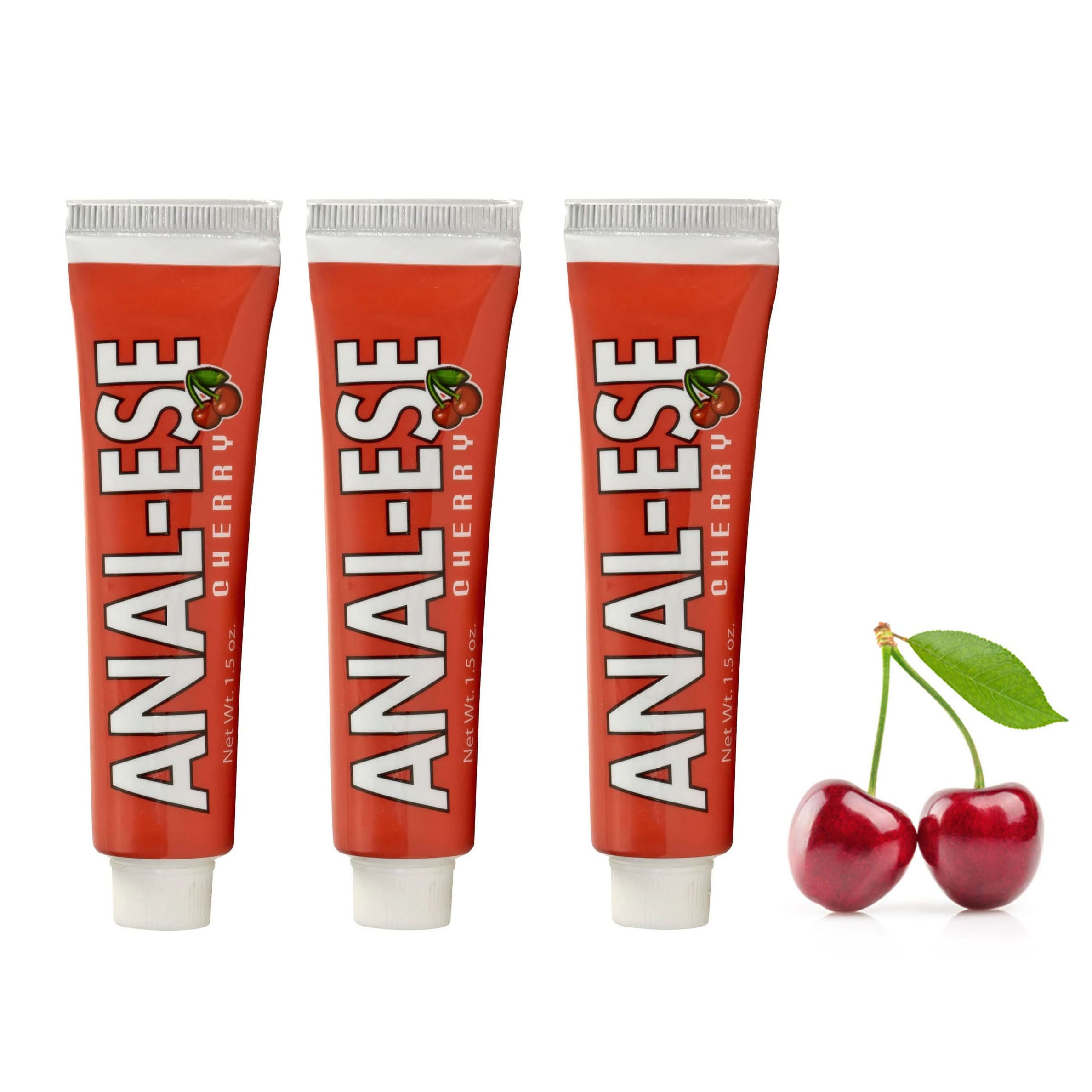 Nasstoys Anal-Ese Cherry Flavored Numbing Desensitizing Anal Lubricant Lube 1.5